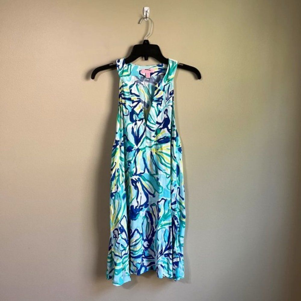 Lilly Pulitzer XXS blue and green dress